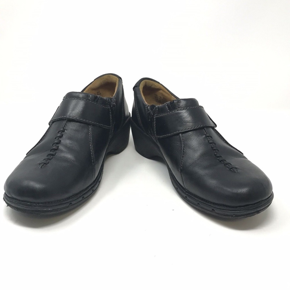 Unstructured By Clarks Unsparrow Blk Leather Shoes - image 6